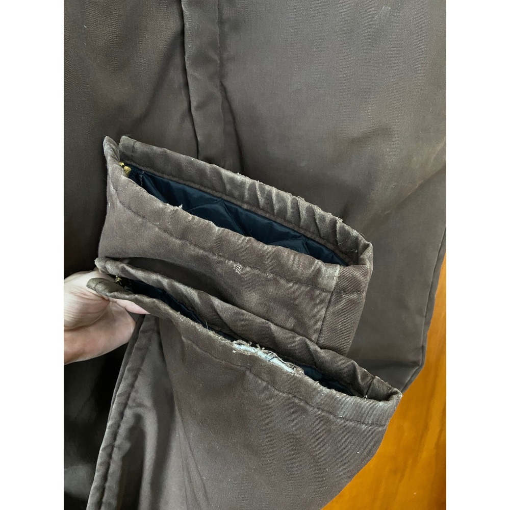 Vtg Mens Insulated Work Coveralls Made in USA sz L Long Patch Land O Lakes Cenex - Picture 12 of 12